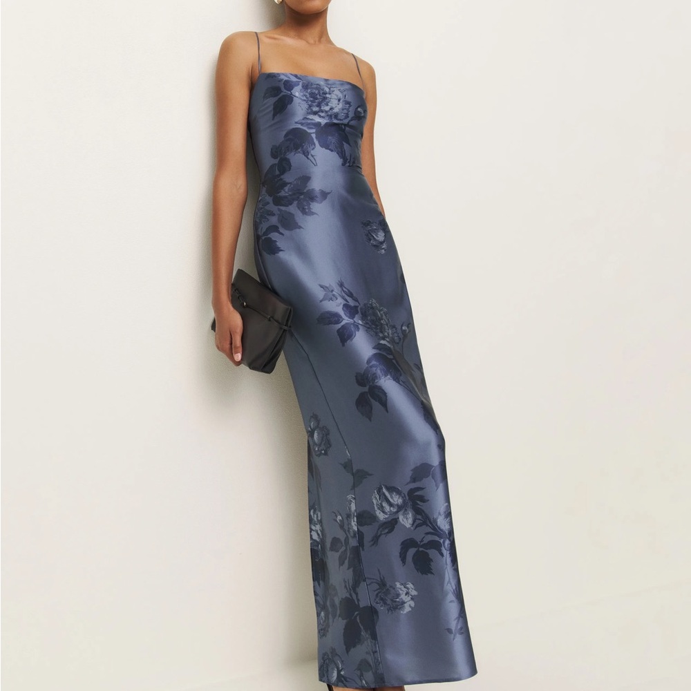 Reformation Frankie Silk Dress